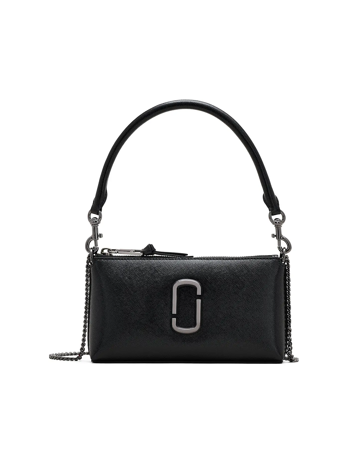 MARC JACOBS | Ledertasche - Mini Bag THE POCHETTE | schwarz
